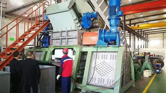 خط إعادة تدوير كفرات السيارات المستعملة لشركة في منغوليا الداخلية